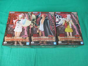 09/A644★フィギュア 3種セット★ONE PIECE FILM RED DXF THE GRANDLINE SERIES シャンクス/ウタ/ウタ チルドレン★プライズ★未開封品