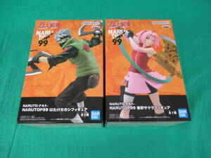 06/A960* figure 2 kind set *NARUTO- Naruto -NARUTOP99 is ..kakasi* spring . Sakura figure * van Puresuto * prize * unopened goods 