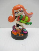 61/Q785★amiibo アミーボ スプラトゥーンシリーズ【ガール:オレンジ】★アミーボ本体 単品★任天堂★動作確認済/初期化済 中古_画像1