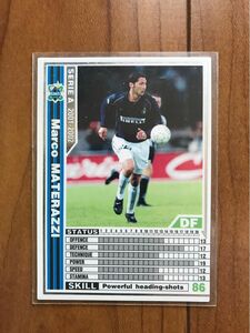 WCCF footista 01-02 白 マルコ・マテラッツィ 美品 Marco Materazzi Italy