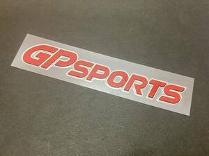 GPSPORTS GP SPORTS ジーピースポーツ 赤 レッド ステッカー シール 車 ドリフト 走り屋