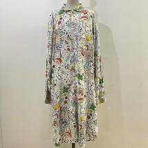 tsumori chisato by niko and... シャツワンピース 総柄 ロングワンピース 長袖 ツモリチサト ニコアンド【レターパックプラス郵送可】M_画像1