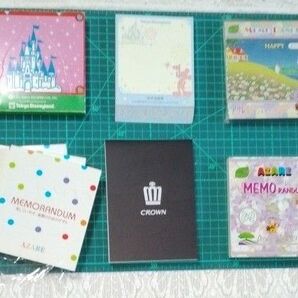 メモ帳まとめ売り8冊 デズニー2 アザレ5 トヨタクラウン1