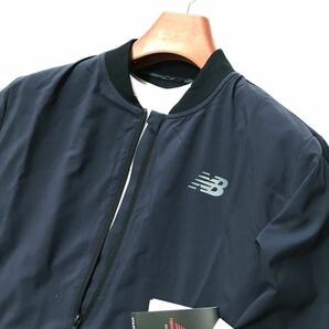 ◆H596新品【日本Mサイズ】ネイビー 春夏 ニューバランス ゴルフに最適 ジャケット オールシーズンNew Balance GOLF ボンバージャケットの画像2