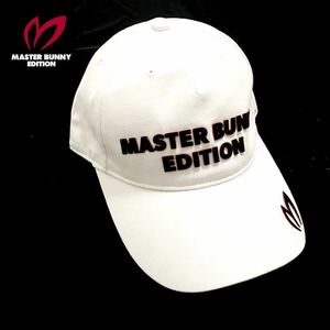 ▲B177新品【メンズ/男女兼用/フリーサイズ】白 MASTER BUNNY EDITION マスターバニーエディション キャップ ゴルフ