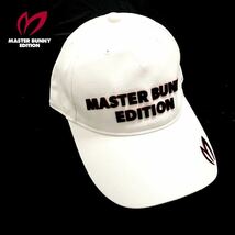 ▲B177新品【メンズ/男女兼用/フリーサイズ】白 MASTER BUNNY EDITION マスターバニーエディション キャップ ゴルフ_画像1