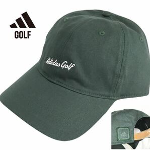 〓K085新品 【フリーサイズ】黒グリーン アディダス ゴルフ adidas GOLF キャップ 帽子 バーサタイル コットンキャップ OSFXの画像1