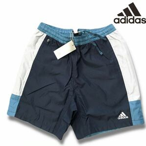 ◆H478新品【メンズ L】ネイビー白 ゴルフに最適 アディダスadidas 新品 メンズ 吸汗速乾 ウーブン ゴルフ トレーニング ハーフパンツの画像1