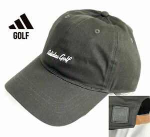 〓K086新品 【フリーサイズ】黒灰グレー アディダス ゴルフ adidas GOLF キャップ 帽子 バーサタイル コットンキャップ OSFX