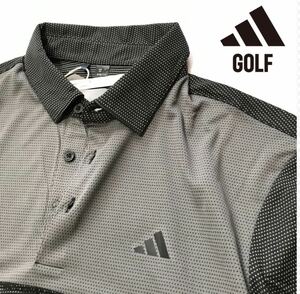 新品 【メンズXL】黒 アディダスゴルフ ポロシャツ 長袖 adidas GOLF ゴルフウェア 高品質