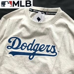 ▲B242新品 【メンズ3L (XXL) 】灰グレー ドジャース胸文字 ドジャース MLB ライセンス商品 メジャーリーグ 大谷翔平 T シャツ 半袖