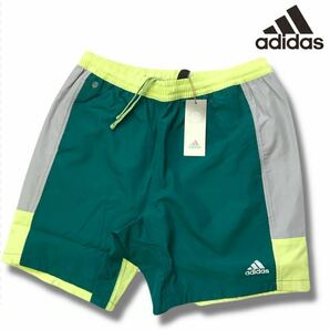 ◆H481新品【メンズ XL(O)】グリーン ゴルフに最適 アディダスadidas 新品 メンズ 吸汗速乾 ウーブン ゴルフ トレーニング ハーフパンツの画像1