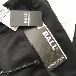 ▲B184新品 【メンズLL】 黒ブラック ゴルフに最適 ボール BALL スウエット パンツ ストレッチ 素材 さらさら素材 春夏 オールシーズンの画像4