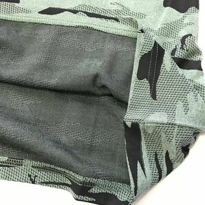 ◆H560新品【メンズXL】迷彩グリーン アディダス ゴルフ カモフラージュプリント 吸汗速乾 半袖ポロシャツの画像6