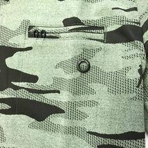 ◆H560新品【メンズXL】迷彩グリーン アディダス ゴルフ カモフラージュプリント 吸汗速乾 半袖ポロシャツ_画像5