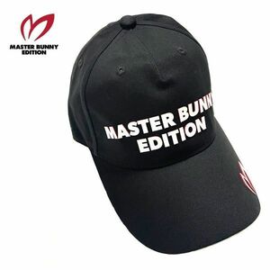 ▲B176 新品【メンズ/男女兼用/フリーサイズ】黒 MASTER BUNNY EDITION マスターバニーエディション キャップ ゴルフ