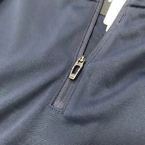 ●M210新品 正規品【日本Lサイズ】紺ネイビー オークリー（OAKLEY）Enhance 半袖 ゴルフ モックネック ハーフジップ ポロの画像3