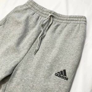 ▲B081新品【メンズO/ウエスト83〜86cm】 灰 adidas ゴルフにお勧め アディダス スウェット ジョガーパンツ テーパード フリース 裏起毛の画像5