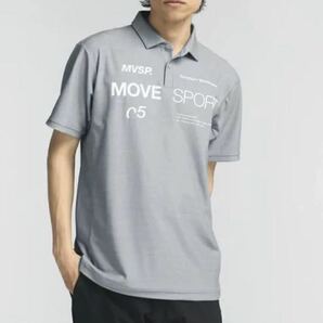 ◎112新品【メンズXL】灰 ゴルフ DESCENTE MOVE SPORT デサントムーヴスポーツ SUNSCREEN COOL 吸汗速乾 ポロシャツ高品質 さらさらの画像2