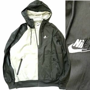 ◎065新品【メンズM】黒灰 NIKE ナイキ ゴルフに最適 フルジップ ウーブン フーディ ジャケット の画像1