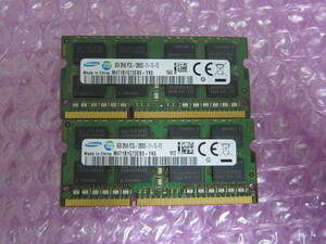 R209★SAMSUNG DDR3L PC3L-12800S-11-13-F3 8GB×2　計16GB 動作品