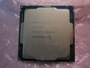 1022★CPU Intel Core i5 8400 2.80GHZ SR3QT 動作品