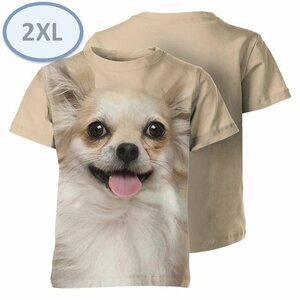 ドッグ 半袖 Tシャツ 【n-233-B】 チワワ 2XLサイズ 犬 イヌ いぬ