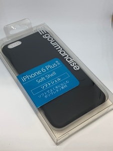 ☆1スタ 【在庫限り】iPhone6plus iPhone6splus ソフトシェルケース ブラック simple アイフォーン アイフォーンカバー キズ防止