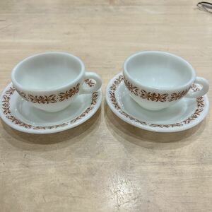  Pyrex PYREX tea cup saucer 2 collection set 