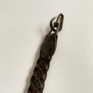 旧日本軍 陸軍将校 軍刀革製グルメット 軍刀吊 軍刀帯 2点の画像2