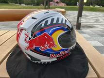 新品　☆MALUSHUN 日本未発売　REDBULLレッドブルー　フルフェイスヘルメット　ライオンロード　サイズXL_画像6