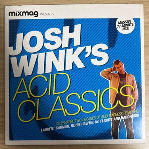 希少 DJ-MIX CD Josh Wink Acid Classics Mixmag Underground Resistance Hardfloor Plastikman Acid Eiffel Traxmen 厚紙紙ジャケット仕様