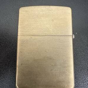 ZIPPO ジッポライター ゴールドカラー SOLID BRASS 着火未確認の画像2