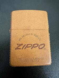 ZIPPO ジッポー 本革張り THE FAMOUS ZIPPO 茶色レザー ジッポ オイルライター
