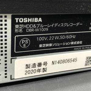 動作OK TOSHIBA 東芝 DBR-W1009 HDD&ブルーレイディスクレコーダー D000の画像5