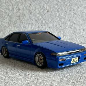 ジャンク扱いで！1/24 ② セフィーロ（CEFIRO）完成品 改造ベース ドリフト 走り屋 日産自動車 旧車 メッシュ ブルー ニッサンの画像1