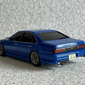 ジャンク扱いで！1/24 ② セフィーロ（CEFIRO）完成品 改造ベース ドリフト 走り屋 日産自動車 旧車 メッシュ ブルー ニッサンの画像6