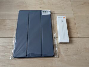 シャオミ(Xiaomi) タブレット Redmi Pad SE　11型用TPU素材ケース紫　専用純正スタイラスペン紫set カバー