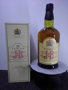 K2072 A◆未開栓◆ 古酒 J＆B 15 YEAROLD BLENDED SCOTCH WHISKY ジャスティン&ブルックス 15年 スコッチウイスキー 750ml 43% 箱付き