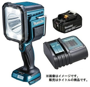 マキタ フラッシュライト ML812+バッテリBL1830B+充電器DC18SD付 LEDライト 14.4V/18V対応 makita オリジナルセット品