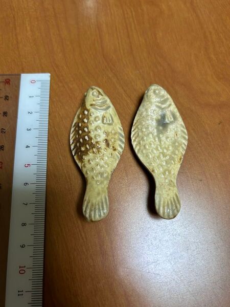 魚 フィッシュ 箸置き 2個 昭和レトロ