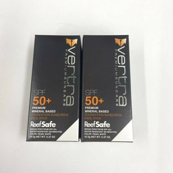 VERTRA FACE STICK PEARL WHITE SPF 50+ バートラ 日焼け止め フェイススティック 2個セット 日本製 新品未使用