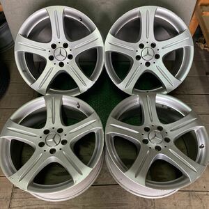 ベンツ純正ホイール 18インチ 18×8.5J OFF;+18 +28 PCD;112-5H ハブ径;約66mm 傷あり、ガリ傷あり、錆びあり、 4本 