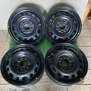 マツダ MAZDA鉄ホイール アクセラホイール 15インチ 15×6J OFF:+50 PCD;114.3-5H ハブ径;約67mm 傷少なめ、サビあり 4本 