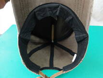 【古着/レディースキャップ/A】ベージュ 薄茶色 韓国製 ダメージ加工 ヴィンテージ 帽子 野球帽 可愛い かわいい 韓流 NEW ERA ニューエラ_画像9