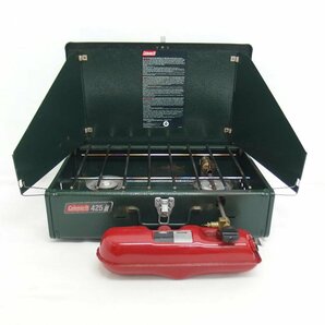 1円【一般中古】Coleman コールマン/ツーバーナー コンロ BBQ グリル アウトドア キャンプ ストーブ/425/04の画像1