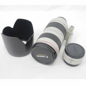 1円【ジャンク】CANON キャノン/望遠カメラレンズ＋コンバーター 付き/ZOOM LENS EF 70-20mm 他/78