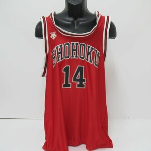 【美品】DESCENTE デサント/レプリカユニフォーム・SLAMDUNK/湘北高校 14番/三井寿/SDD-2003/63