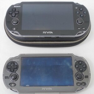 1円【ジャンク】SONY ソニー/PSVita本体のみ 2点セット/PCH-1000/PCH-1100/78