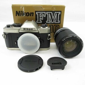 1円【ジャンク】Nikon ニコン/フィルムカメラ・レンズセット/FM10/06